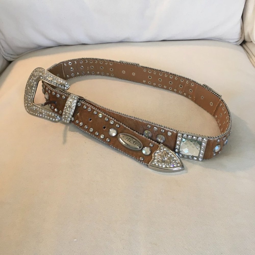 W.B. Atlas TM Jeweled and Pony Hair Belt - Picture 3 of 12